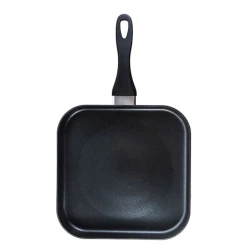 Qril tavası Cegeco 101241, kvadrat, 28 sm, alüminium, qara