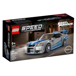 Конструктор LEGO Speed Champions Двойной форсаж Nissan Skyline GT-R R34, 76917, 9+ лет, 319 элементов