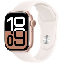 Ağıllı saat Apple Watch Series 10 GPS 46mm Rose Gold Aluminium Case with Light Blush Sport Band - S/M