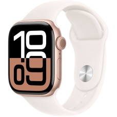 Ağıllı saat Apple Watch Series 10 GPS 46mm Rose Gold Aluminium Case with Light Blush Sport Band - S/M