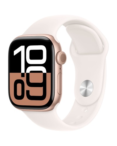 Ağıllı saat Apple Watch Series 10 GPS 46mm Rose Gold Aluminium Case with Light Blush Sport Band - S/M