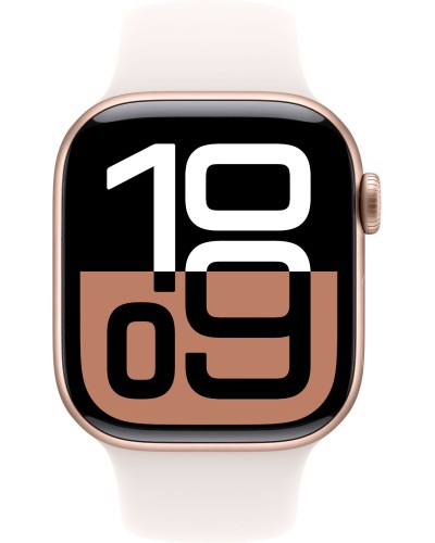 Ağıllı saat Apple Watch Series 10 GPS 46mm Rose Gold Aluminium Case with Light Blush Sport Band - S/M