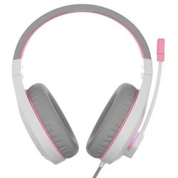 Наушники-гарнитура Meetion MT-HP021, White/Pink