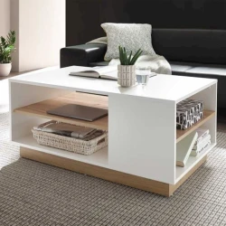 Журнальный стол M3, коричневый/белый, 90х48х59 см Журнальный стол M3, коричневый/белый, 90х48х59 см