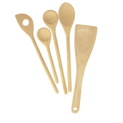 Набор кухонных принадлежностей Hom-me, 5 шт, мытье в посудомоечной машине, коричневый