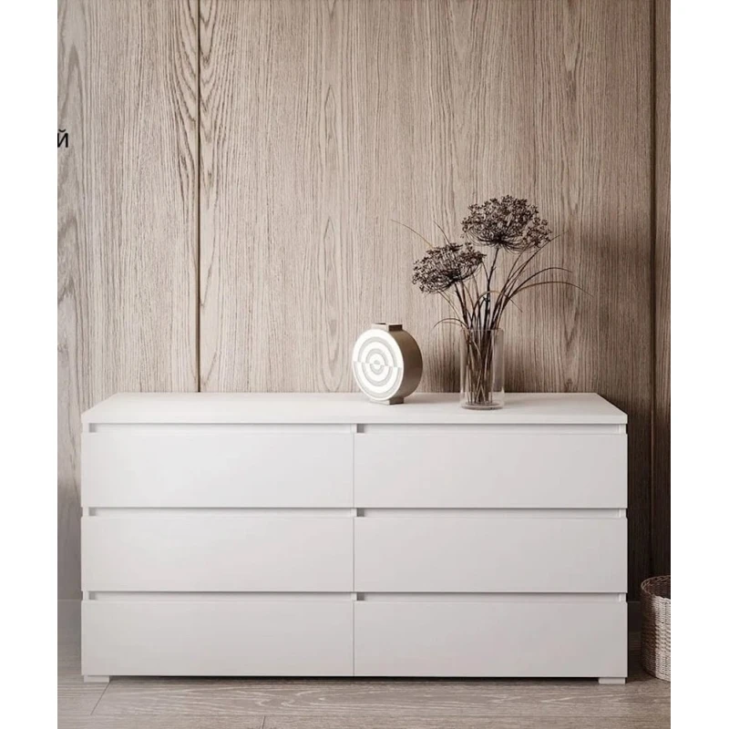 Комод Letta, ЛДСП, белый, 77x40x140 см Комод Letta, ЛДСП, белый, 77x40x140 см