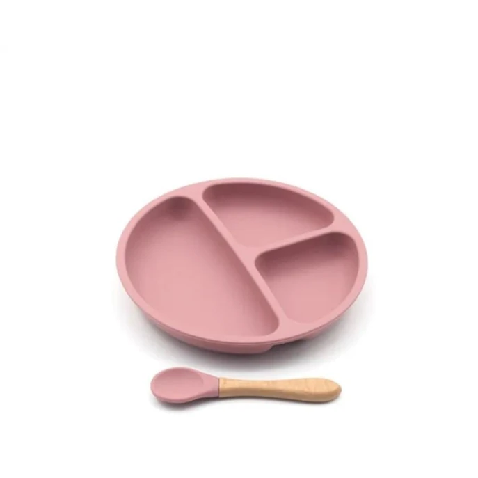 Uşaqlar üçün boşqab və qaşıq dəsti PatPat, çəhrayı Uşaqlar üçün boşqab və qaşıq dəsti PatPat, çəhrayı