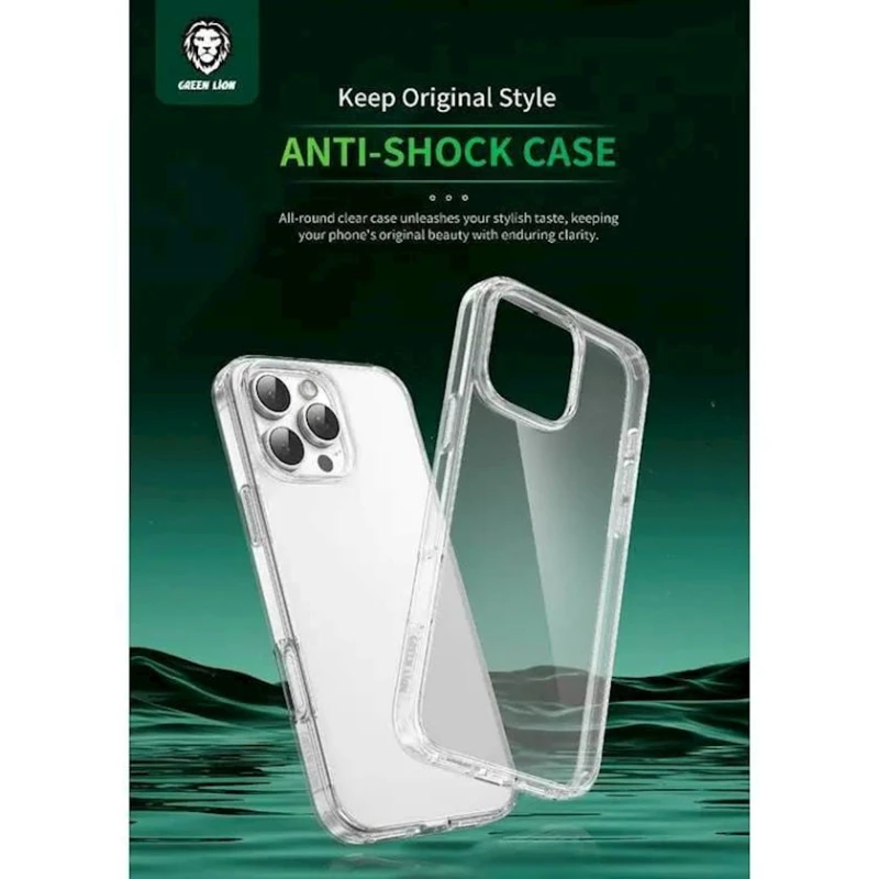 Набор Green Lion 4 In 1 Defender Pack iPhone 16 Pro Max, чехол, защитное стекло, защитная пленка для камеры и телефона