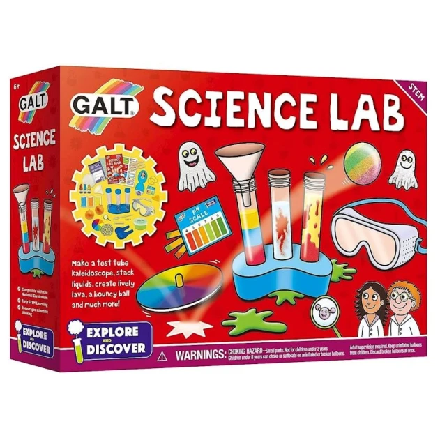 Набор для опытов Galt Science Lab Explore and Discover, 8+ лет Набор для опытов Galt Science Lab Explore and Discover, 8+ лет