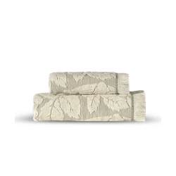 Банное полотенце Hom-me Herbary, хлопок/лен, 70x140 см, бежевое