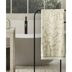 Банное полотенце Hom-me Herbary, хлопок/лен, 70x140 см, бежевое