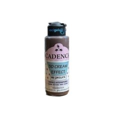 Akril boya Cadence 3D Cream Effect Paint 355, krem effekti ilə, Şokolad rəngi, 120 ml