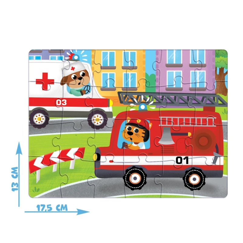 Pazl Puzzle Time Полезные машины, 24 element Pazl Puzzle Time Полезные машины, 24 element