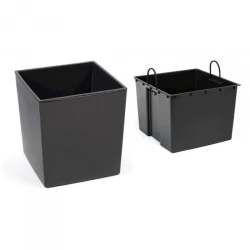 Кашпо Lamela Juka, antrasit, 300x300x310 mm