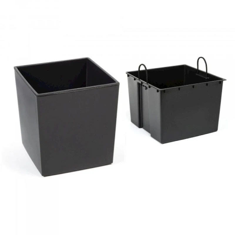 Кашпо Lamela Juka, антрацит, 300x300x310 мм