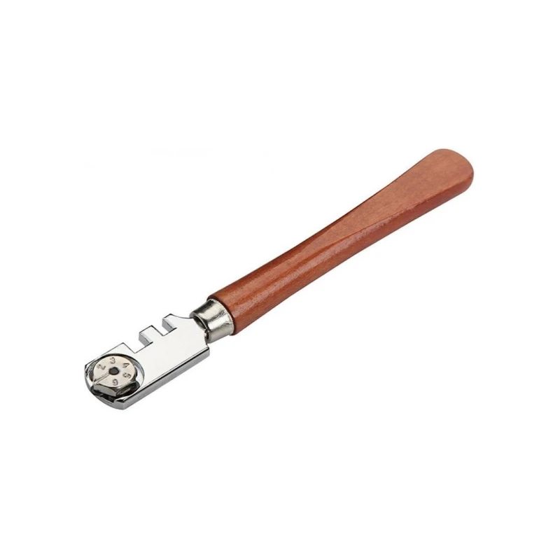 Стеклорез Tolsen 41030 с деревянной ручкой, 130 мм