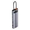USB HUB Baseus Metal Gleam Series 11-in-1 Multifunctional Type-C Hub Docking Station CAHUB-CT0G Space Gray