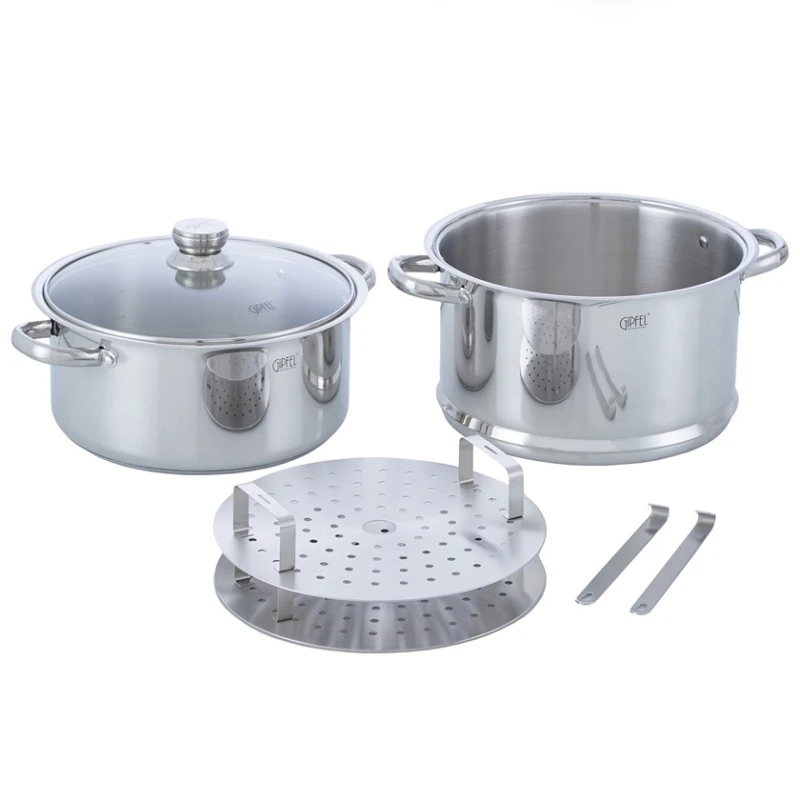 Пароварка Gipfel Messina 1308, 30 см, нержавеющая сталь, 8.7 л Пароварка Gipfel Messina 1308, 30 см, нержавеющая сталь, 8.7 л