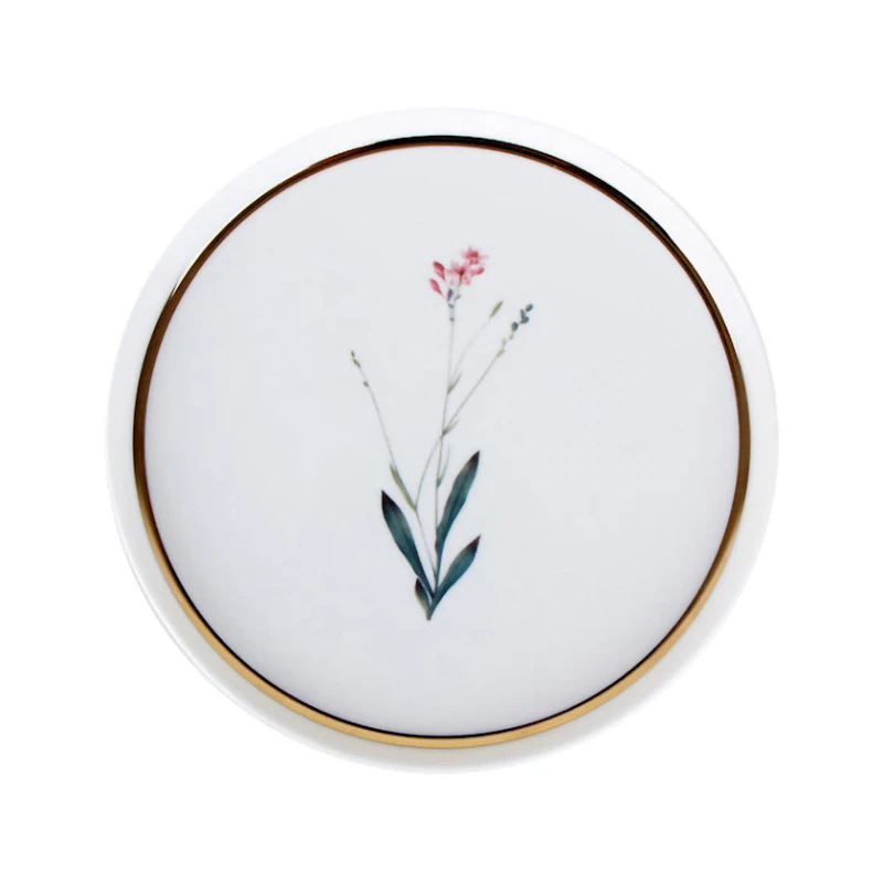 Тарелка Porland Botanical 04ALM005046, 21 см, фарфор, белый