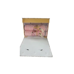 Набор полотенец Bullmarine 2110000003895, (банное полотенце 70x140 см + полотенце для лица и рук), хлопок, розовый, 2 шт