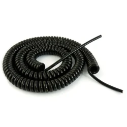 Силовой кабель Spiral Cable, 2m 2 Core, Black Polyurethane PUR Power Cable Силовой кабель Spiral Cable, 2m 2 Core, Black Polyurethane PUR Power Cable