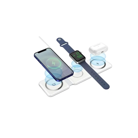 Беспроводное зарядное устройство 3-in-1 Foldable Magnetic 15W