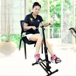 Портативный велотренажер Gymnic 4839, механическая система нагрузки