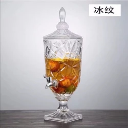 Диспенсер для напитков Plateon005, стекло, прозрачный, 3 л