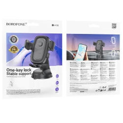 Автомобильный держатель для телефона Borofone BH132 Black