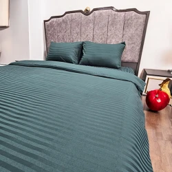 Комплект постельного белья Narlı 000220, пододеяльник 200x220 см, простыня 230x240 см, наволочка 50x70 см (2 шт), двуспальный, хлопок, зеленый