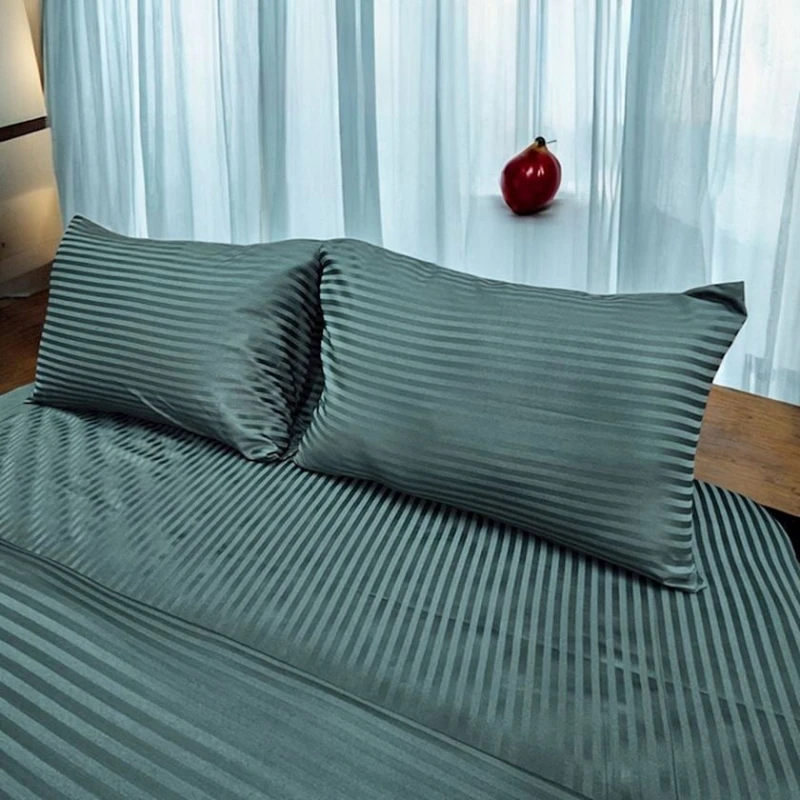 Комплект постельного белья Narlı 000220, пододеяльник 200x220 см, простыня 230x240 см, наволочка 50x70 см (2 шт), двуспальный, хлопок, зеленый