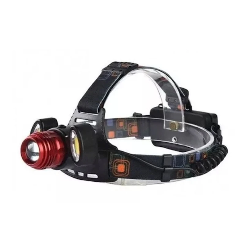 Налобный фонарь Head Torch 3 Powerful Led, 8000 лм, черный
