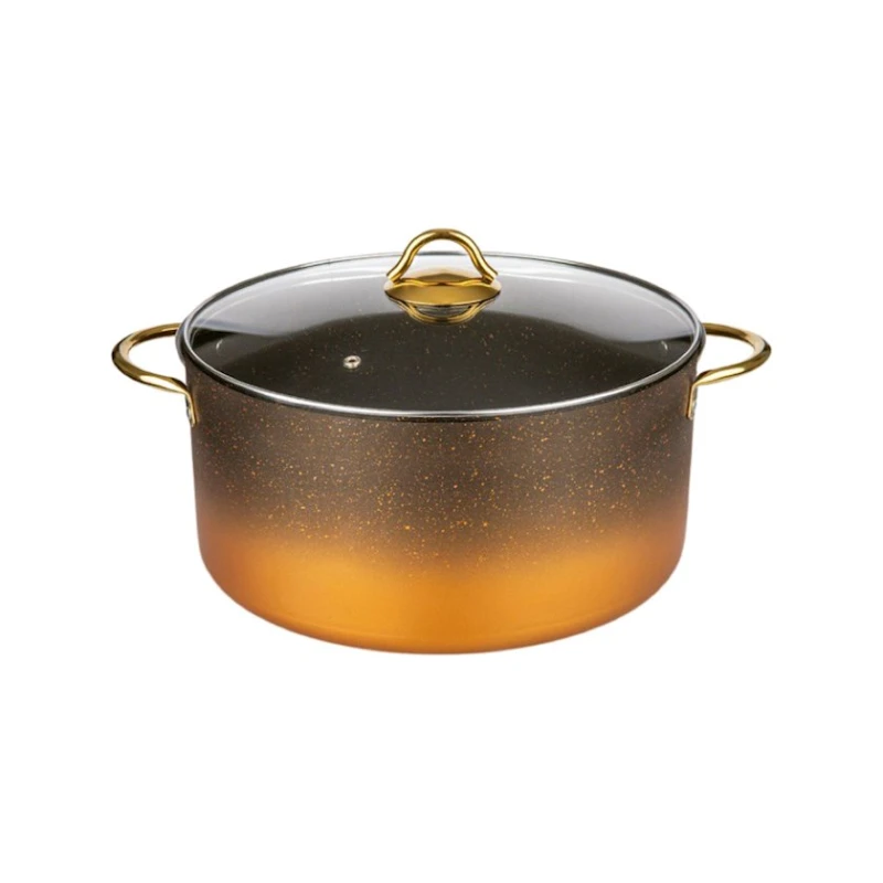 Кастрюля Morelli 4804 28 см, золотистая