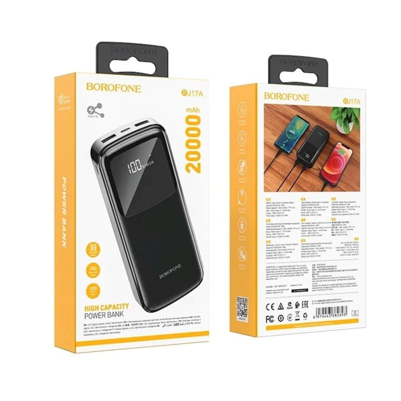 Xarici akkumlyator Borofone BJ17A 20000 mAh Black