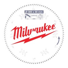 Mişar disk Milwaukee Alu PFTE 305х30х3.0 mm, 96 diş