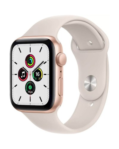 Smart-saat Apple Watch SE GPS 44mm Gold Aluminium Case with Starlight Sport Band (MKQ53RB/A)