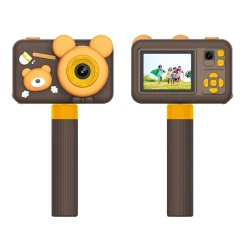 Фотоаппарат Porodo Kids Digital Camera with Tripod Stand 26MP Brown
