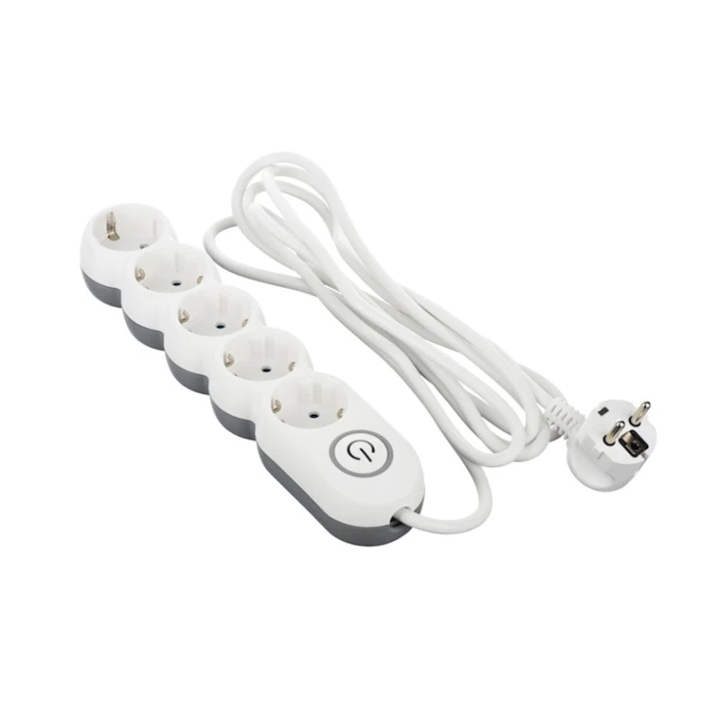 Сетевой фильтр 2E 2E-U05VESM3W 3 м, 5-розеточный, White Сетевой фильтр 2E 2E-U05VESM3W 3 м, 5-розеточный, White
