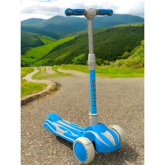 Детский самокат Scooter N368, голубой Детский самокат Scooter N368, голубой