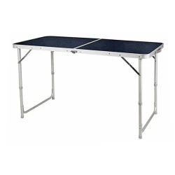 Стол складной UM001000853, 120x60x70 см, алюминий, серебристый/черный Стол складной UM001000853, 120x60x70 см, алюминий, серебристый/черный