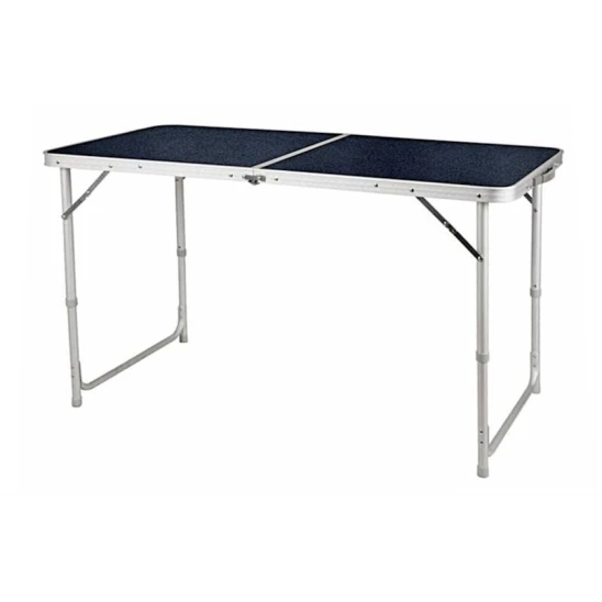 Стол складной UM001000853, 120x60x70 см, алюминий, серебристый/черный Стол складной UM001000853, 120x60x70 см, алюминий, серебристый/черный