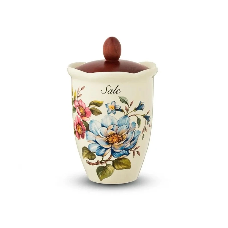 Duz qabı NuovaCer 180511, keramika, ağ, 19 sm