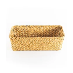 Корзина плетеная Hom-me 101720, 35x10x15 см, коричневая