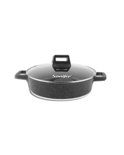 Manqal Sonifer SF-1128-36, 36 sm, qranit, boz/qara