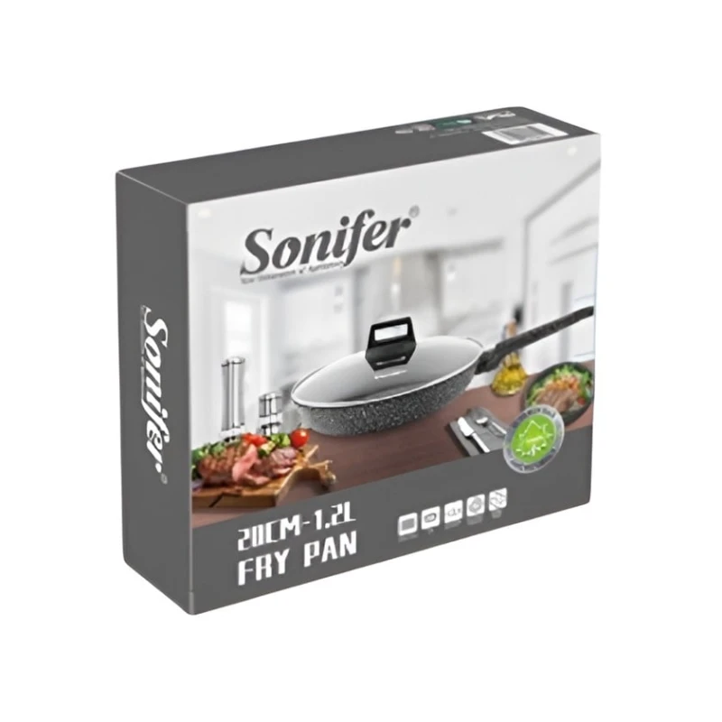 Сковородка Sonifer SF-1129-26, гранит, черный, 26 см Сковородка Sonifer SF-1129-26, гранит, черный, 26 см