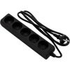 Удлинитель 2E 5XCEE7/17 1.5 м, 5-розеточный, Black (2E-U0510M1.5BK) Удлинитель 2E 5XCEE7/17 1.5 м, 5-розеточный, Black (2E-U0510M1.5BK)