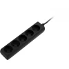 Удлинитель 2E 5XCEE7/17 1.5 м, 5-розеточный, Black (2E-U0510M1.5BK) Удлинитель 2E 5XCEE7/17 1.5 м, 5-розеточный, Black (2E-U0510M1.5BK)