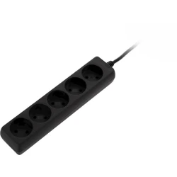 Удлинитель 2E 5XCEE7/17 1.5 м, 5-розеточный, Black (2E-U0510M1.5BK)