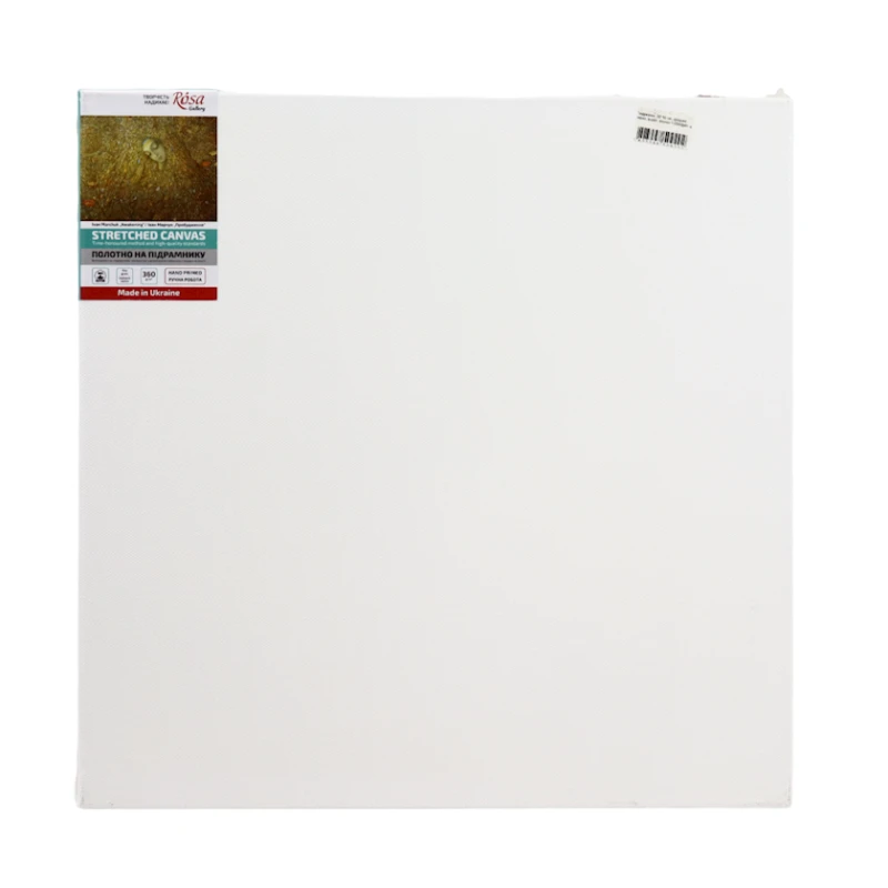 Холст на подрамнике Rosa, 50x50 см, среднее зерно, 360 г/м², хлопок, акрил, белый Холст на подрамнике Rosa, 50x50 см, среднее зерно, 360 г/м², хлопок, акрил, белый