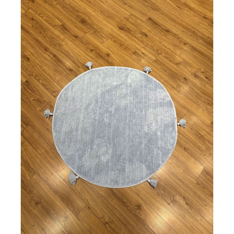 Xalça Natural halı nth_BLUE16Q, 120x120 sm, pambıq, göy Xalça Natural halı nth_BLUE16Q, 120x120 sm, pambıq, göy